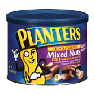 Planters  lightly salted mixed nuts; peanuts, almonds, cashew, b10.3oz