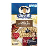 Quaker Oatmeal Instant Oatmeal Maple & Brown Sugar 10pk