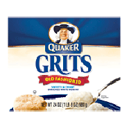 Quaker  old fashioned grits, smooth & creamy, enriched with white 24oz