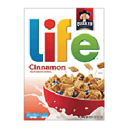 Quaker life cinnamon oat grain cereal 18oz