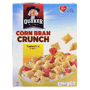 Quaker Crunchy Corn Bran toasted high fiber corn cereal 10.5oz