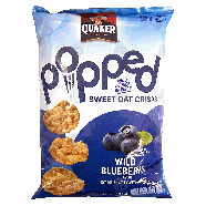 Quaker  sweet oat crisps, wild blueberry flavor 3.5oz