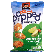 Quaker Popped apple cinnamon rice crisps 3.52oz