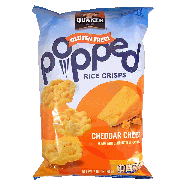 Quaker Popped cheddar cheese rice crisps 3.03oz