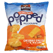 Quaker Popped cheddar cheese rice crisps 6.06oz
