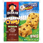 Quaker Chewy chocolate chunk low fat granola bars, 90 calories, 86.7oz