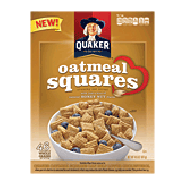 Quaker oatmeal squares crunchy oat cereal with honey nut flavor 14.5oz