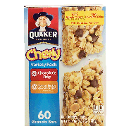Quaker Chewy granola bars, 30-chocolate chip, 30-peanut butter c50.7oz