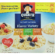 Quaker Flavor Variety maple & brown sugar; apples & cinnamon, c74.3-oz