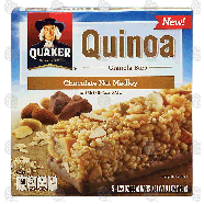 Quaker  Quinoa chocolate nut medley granola bars, 5-count 6.1oz