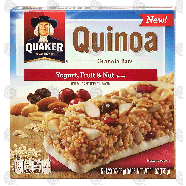 Quaker  quinoa yogurt, fruit & nut granola bars, 5-count 6.1oz