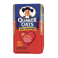 Quaker  oats, old fashioned, 2 bags, 110 servings 10lb