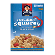 Quaker  oatmeal squares cruncy oat cereal with brown sugar, 2 bags58oz
