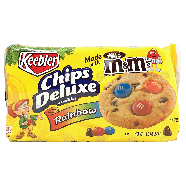 Keebler Chips Deluxe rainbow chocolate chip cookies made with m&11.3oz