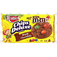 Keebler Chips Deluxe triple chocolate cookies made with m&m's 11.6oz