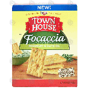 Keebler Town House focaccia crackers; rosemary & olive oil 9oz