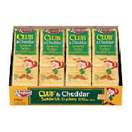 Keebler  club & cheddar sandwich crackers 8-count 11oz