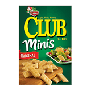 Keebler Club Minis original crackers; light, flaky, buttery 11oz