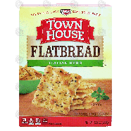 Keebler Town House flatbread; italian herb oven-baked crackers 9.5oz