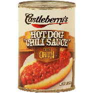 Castleberry's  hot dog chili sauce with onion  10oz