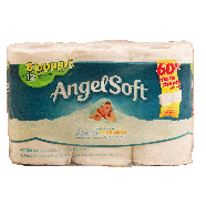 Angel Soft Softness & Strength unscented 2-ply bathroom tissue, 6 d 6pk