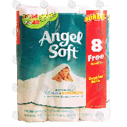 Angel Soft  unscented bathroom tissue, 2-ply, 24 double rolls  24pk