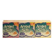 Angel Soft  3-pk, 75 2-ply non-lotion facial tissues 3ct