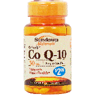Sundown Naturals Q-Sorb Co Q-10, supports heart health, softgels 25ct