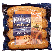 Kayem Artisan Sausage fire-roasted pepper jack, hardwood smoked wi12oz