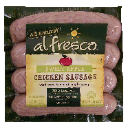 Al Fresco  all natural sweet apple chicken sausage, with pure verm12oz
