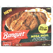 Banquet Mega Meal salisbury steak; with gravy and creamy mashe15.25-oz
