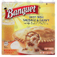Banquet  deep dish sausage & gravy 7-oz