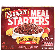 Banquet Meal Starters taco night; taco sauce with meat crumble 24-oz