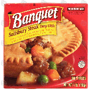 Banquet  salisbury steak deep dish 7-oz