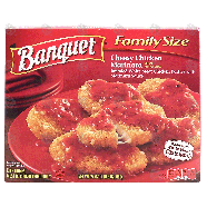 Banquet Family Size cheesy chicken marinara, breaded white meat c24-oz