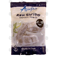 Aqua Star  raw shrimp, easy-peel, shell-on, 41-50 shrimp per pound 1lb