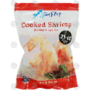 Aqua Star  cooked shrimp, peeled, tail on, 31-40, thaw & serve 1lb