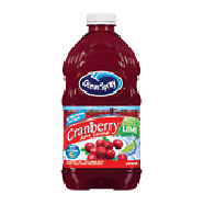 Ocean Spray  cranberry juice cocktail with a hint of lime, 28% 64fl oz