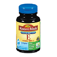 Nature Made  vitamin E 400 I.U. liquid softgels  180ct