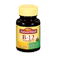 Nature Made  b-12 vitamin, 500 mcg tablets  100ct