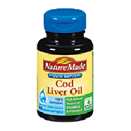 Nature Made  cod liver oil dietary supplment, softgels  100ct