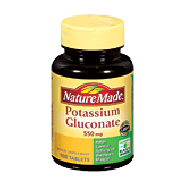 Nature Made  potassium gluconate supplement, 550 mg serving  100ct