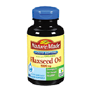 Nature Made  made with organic flaxseed oil, 1000 mg, supplement, 100ct