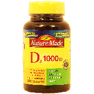 Nature Made  d3 1,000 IU dietary supplment tablets  300ct