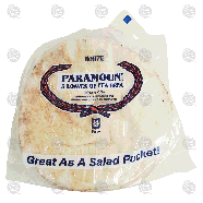 Paramount  white pita bread, 5 loaves 12-oz