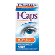 Alcon I-Caps eye vitamin & mineral supplement, lutein & zeaxanthin 60ct