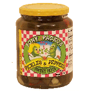 Tony Packo's  pickles & peppers, sweet hots 24fl oz