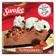 Sara Lee  turtle cream pie made with real cocoa, caramel, pecans 22-oz