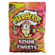 Warheads  sour twists, 3 flavor candy  4oz