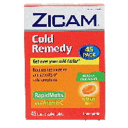 Zicam Rapid Melts cold remedy, citrus flavor, reduces the duration45ct